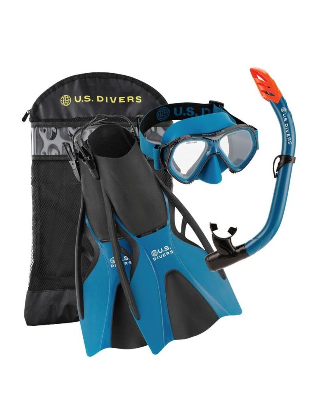 Divers Playa Adult Snorkel Set S/M (Black & Blue)